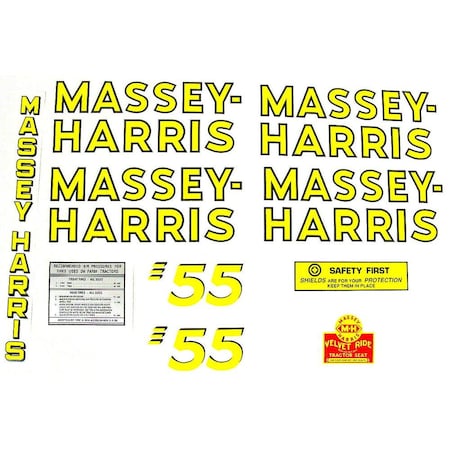 Aftermarket MH 55 Mylar Decal Set MAE30-1427